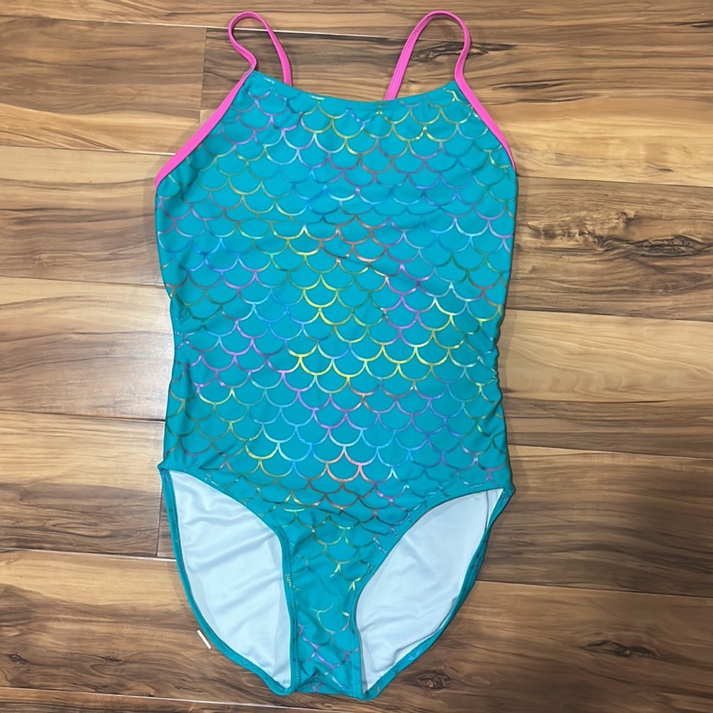 Sporti mermaid pattern one piece swimsuit